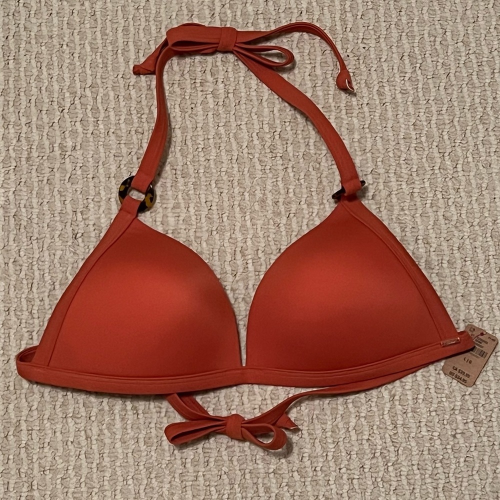 NWT PINK Victoria’s Secret Wireless Bikini Top Size L